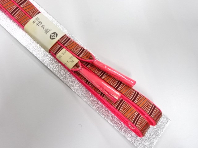  未使用品　正絹　手組帯締め